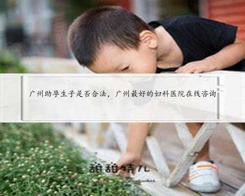广州助孕生子是否合法，广州最好的妇科医院在线咨询